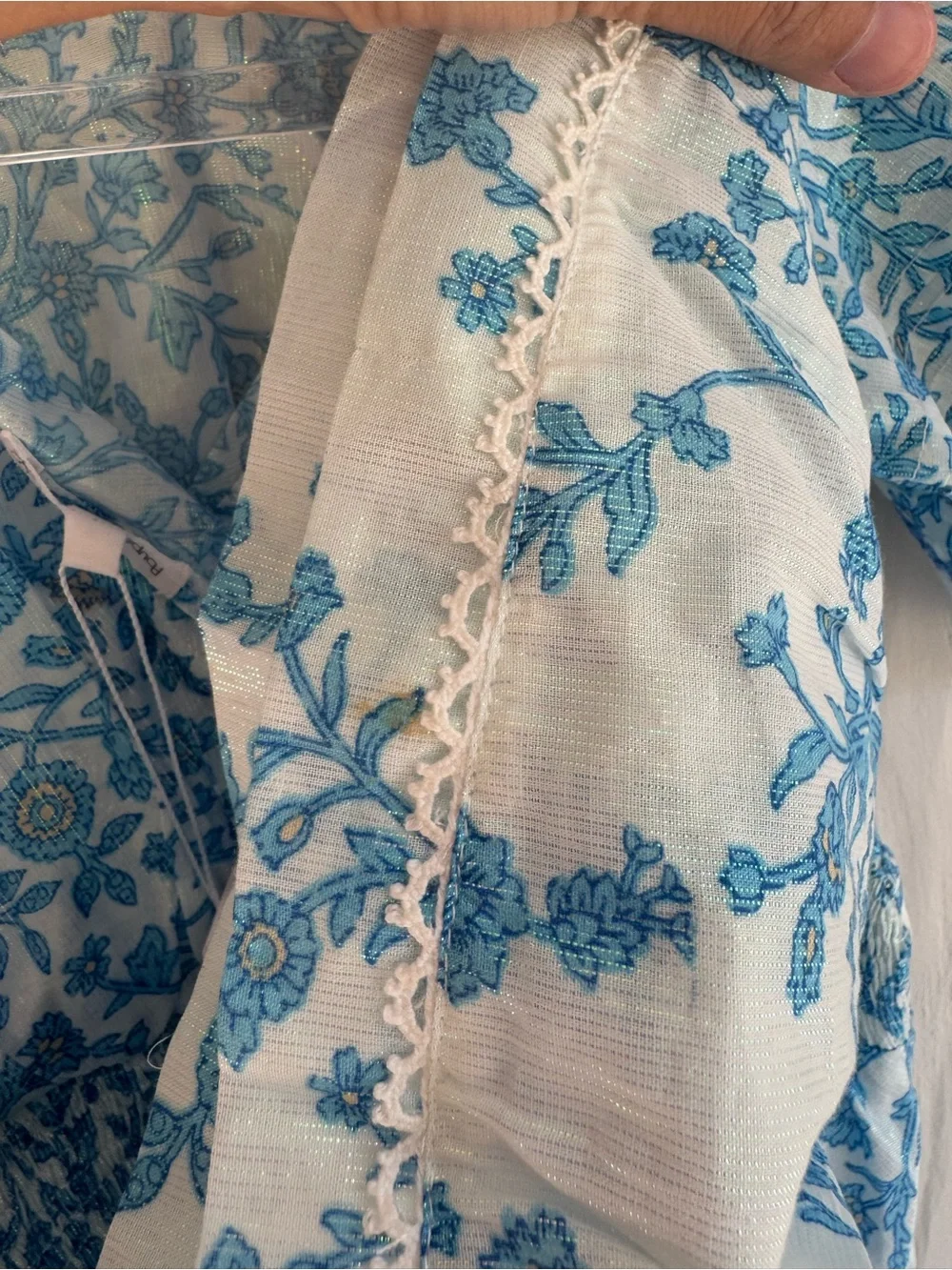 POUPETTE ST. BARTH MINI DRESS CHANTAL FOR GIRLS - BLUE LAZULI Sz: 6